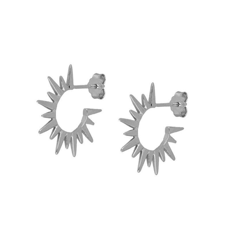 Mini pendientes pequeños de plata fina para mujer, 2 uds., 925, pendientes tipo botón de plata fina, joyería fina, pendientes para chica, de cumpleaños y boda: 20