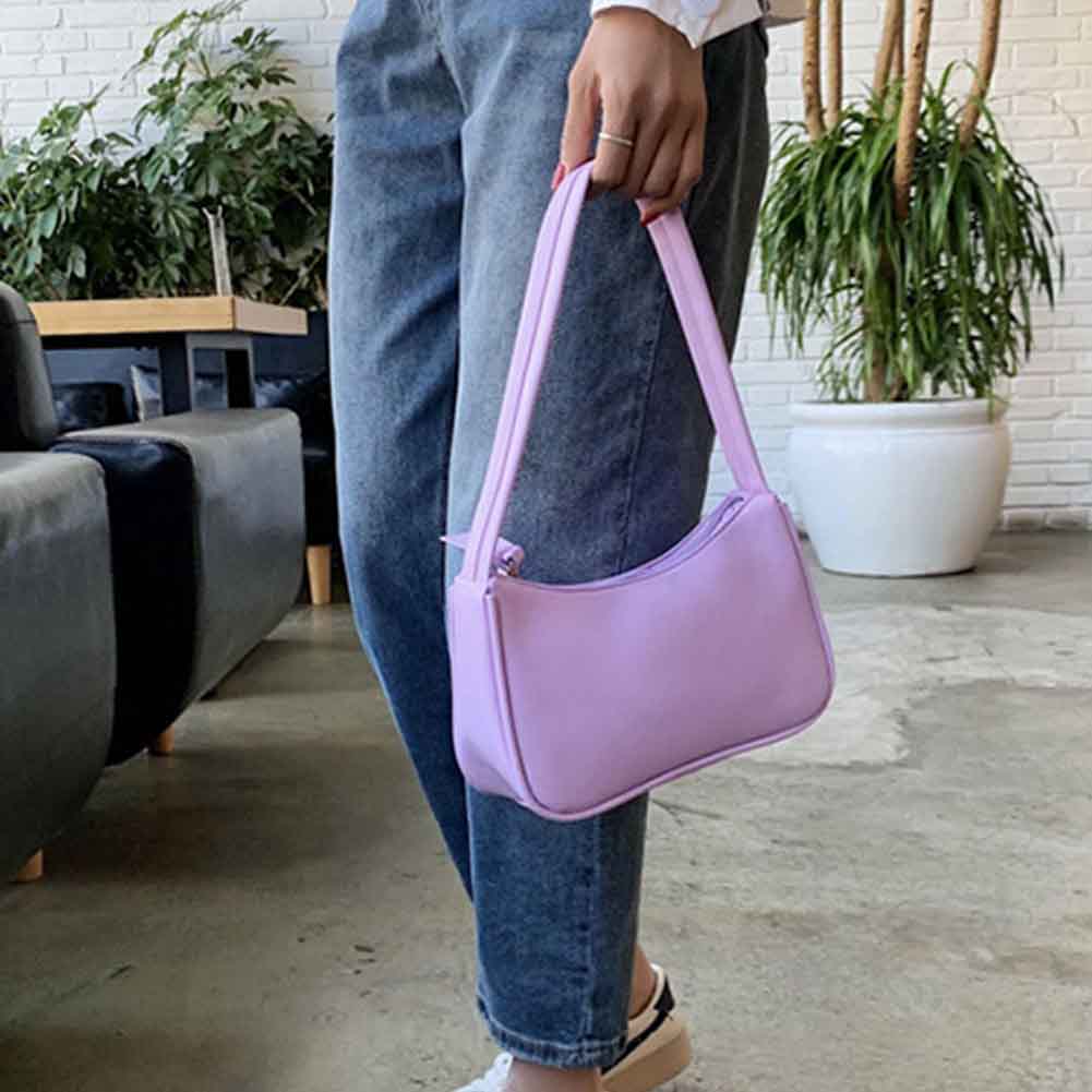 Poignée supérieure sac femmes rétro sac à main en cuir PU épaule aisselles Vintage haut poignée sac femme petits sacs subaxillaires