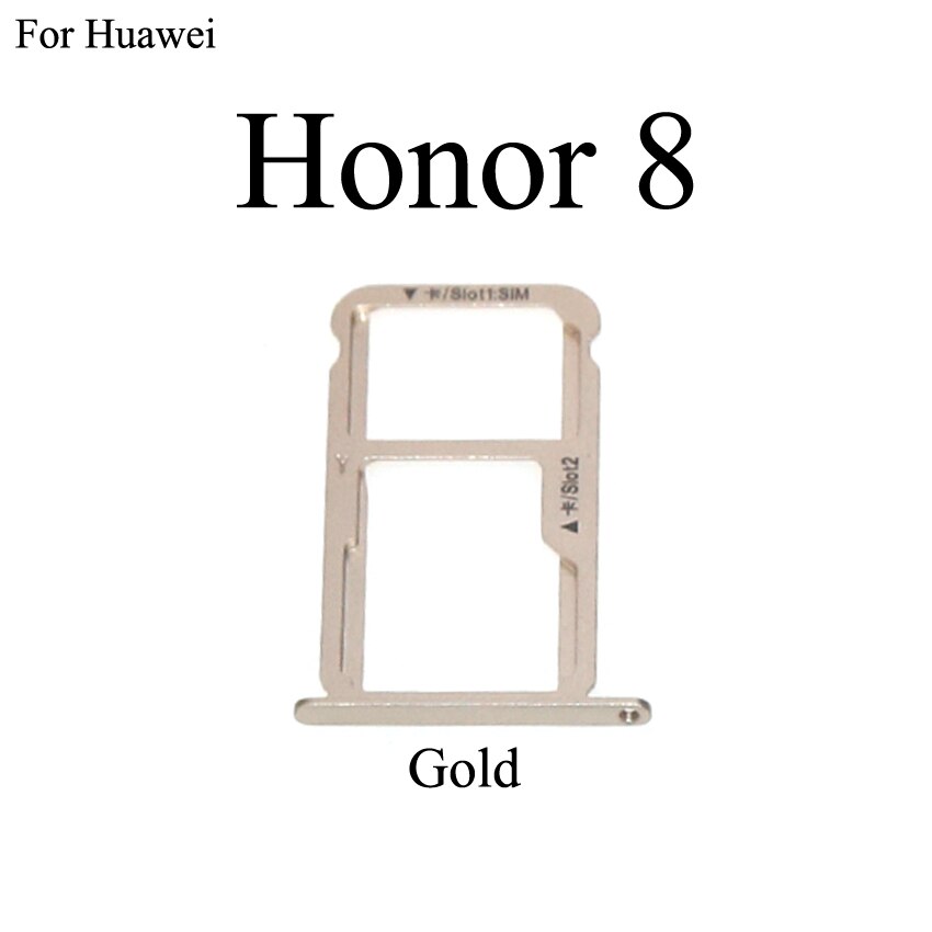 YuXi Für Huawei Ehre 8 / 8 Lite Mikro Sim Karte Tablett Buchse Halfter Slot Adapter Ersatz Teile: Honor 8 Gold