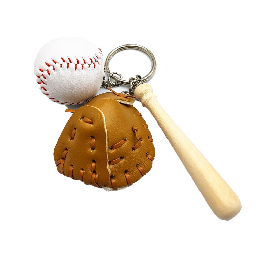 Porte-clés de Baseball en trois dimensions, 2 pièces, décorations, pendentif , rangement de jouets pour la maison