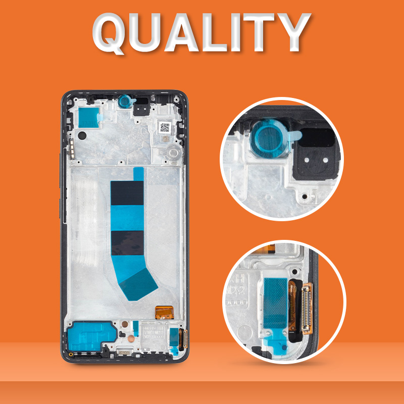 23124RA7EO 6,67 "LCD probado para Xiaomi Redmi Note 13 4G pantalla 3D MONTAJE DE digitalizador con pantalla táctil para Redmi Note 13 4G marco LCD