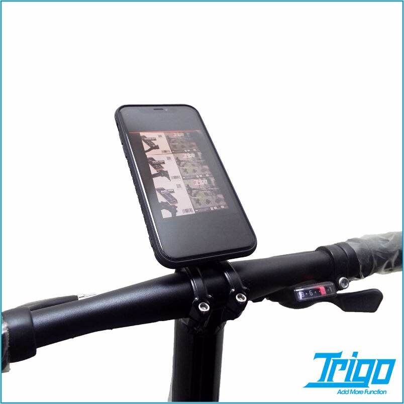 Trigo trp 1940 mtb sykkel telefonfeste brakett landeveissykkel styrestamme mobiltelefonholder gps gopro frontlykt