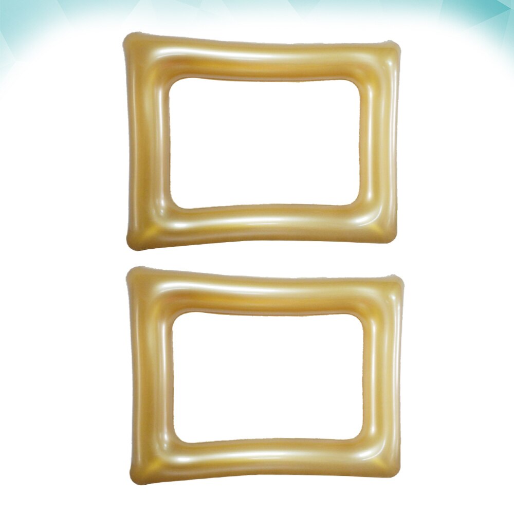2pcs Photo Frame Funny Chic Inflatable Photo Booth Prop Frame Balloons for Birthday Home Festival