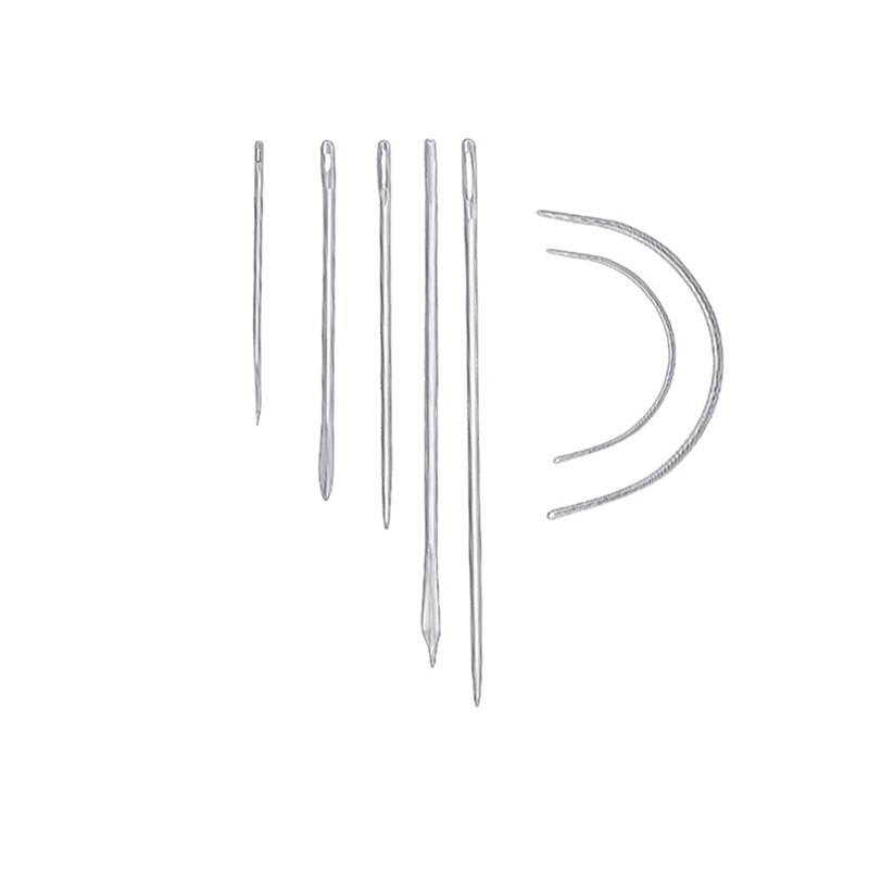 1 juego aguja de coser Awl artesanía de cuero costura accesorios punzón de costura cuero herramientas de reparación de zapatos