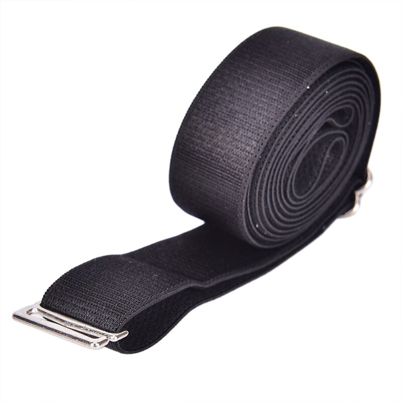 ! Anti-Rimpel Band Shirt Jurk Holder Verstelbare Buurt Shirt Verblijf Beste Tuck Het Riem Antislip Anti-rimpel Bandjes: Black