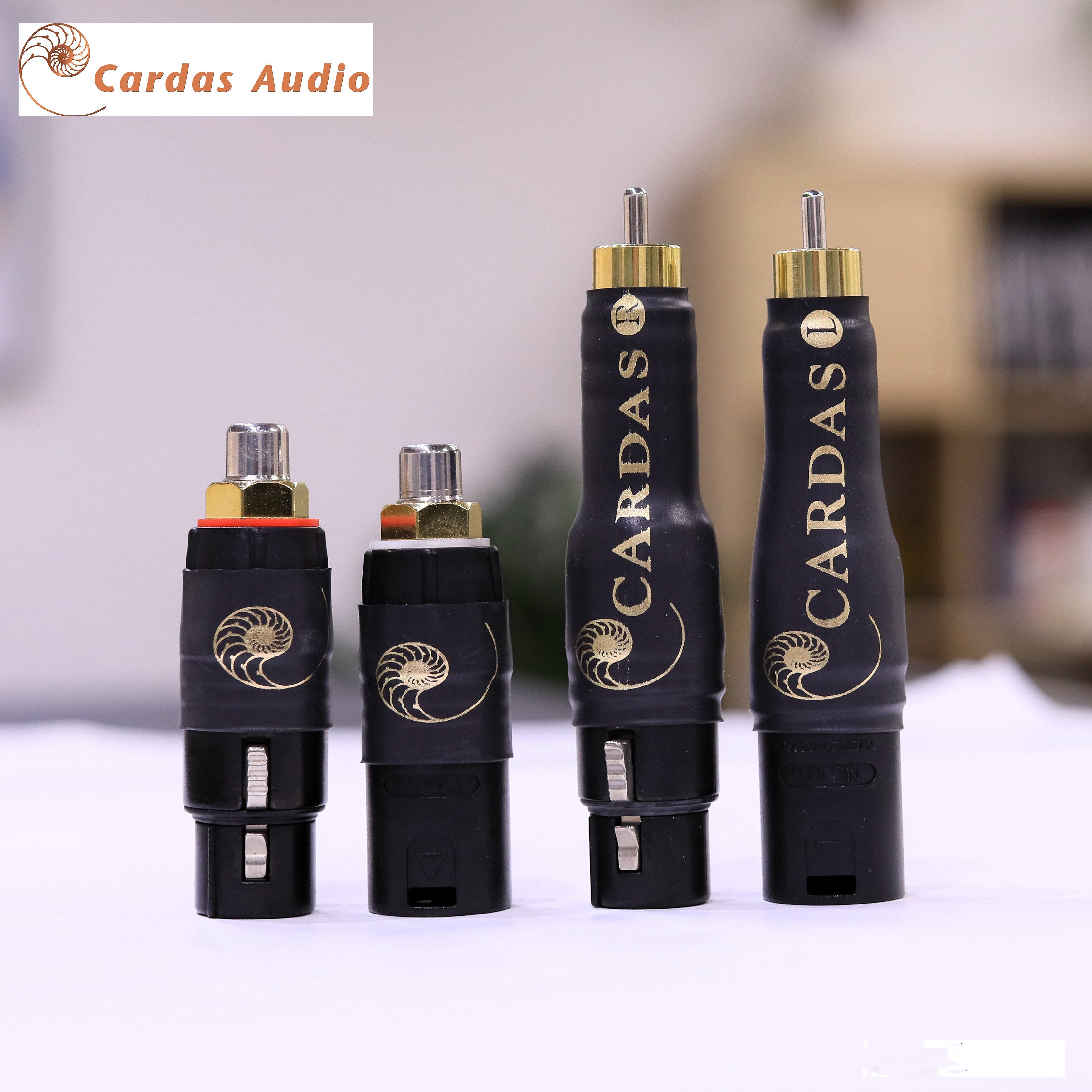 Cardas-adaptador de enchufe hembra a hembra, conector de Audio HIFI XLR macho a RCA macho,