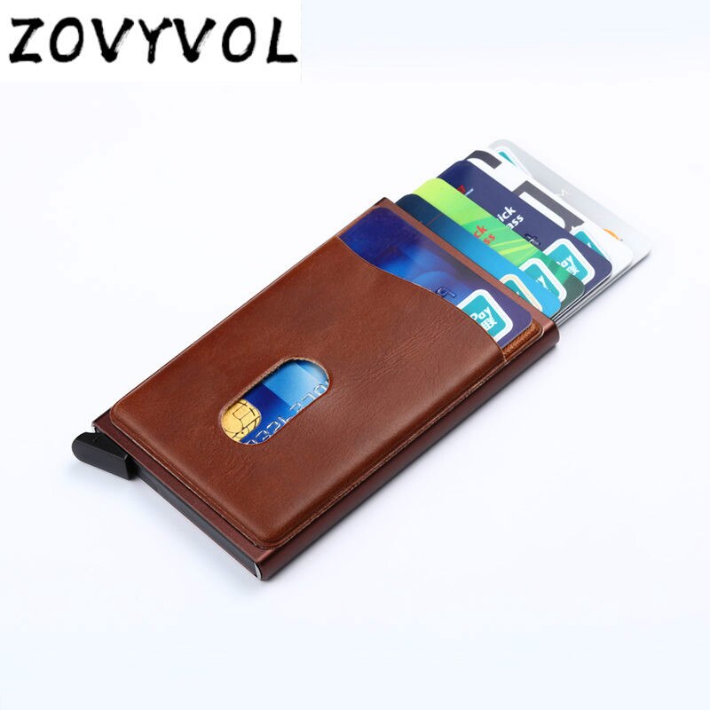 ZOVYVOL visitenkarte Halfter Zauberstab Edelstahl Männer Kreditkarte Halfter Metall Karte fallen Karte Veranstalter Mini Walle