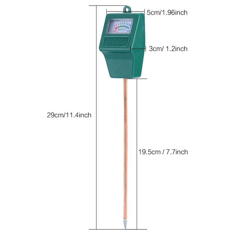 TOP Soil Moisture Meter, Soil Test Kit for Gardens, Soil Moisture Sensor Meter Long Probe, Yard Moisture Meter,1 Pcs