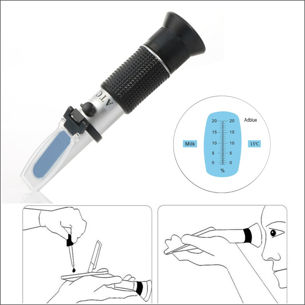 Réfractomètre de Concentration de lait RZ réfractomètres automatiques numérique 0-20% réfractomètres de lait portables Brix réfractomètre Portable