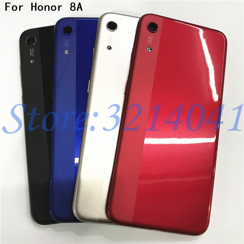 6.09 "Voor Huawei Honor 8A/8A Pro JAT-LX1 JAT-L41 JAT-LX3 Back Battery Cover Deur Behuizing Case Rear Onderdelen met Zijknoppen
