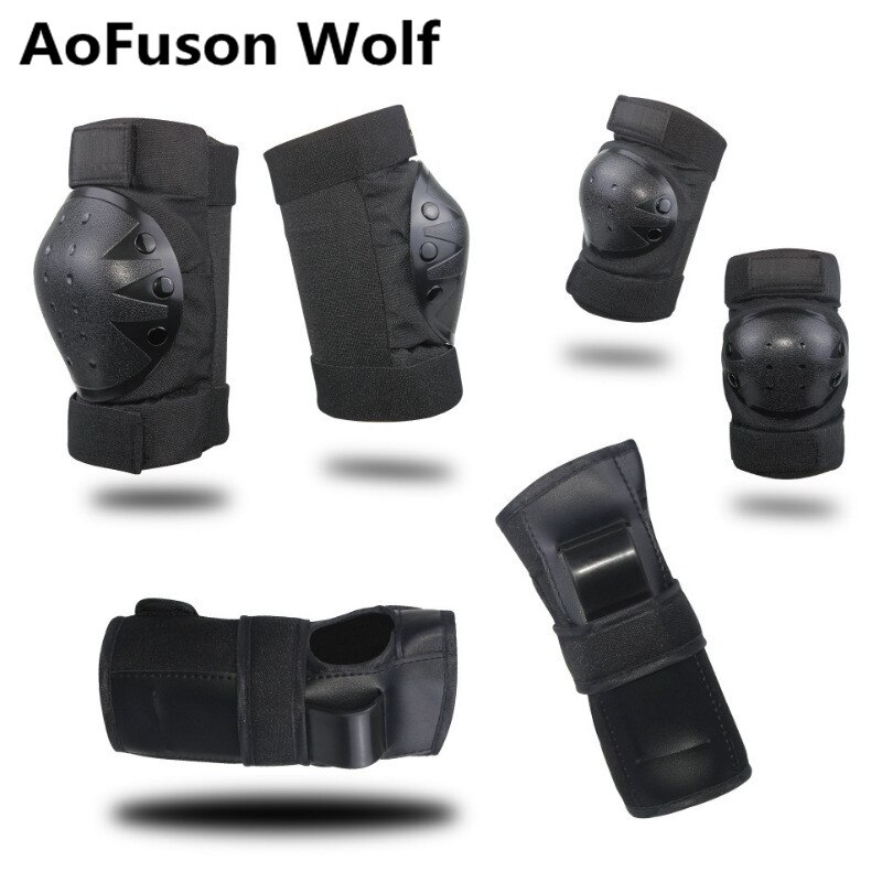 Kids Adult 7pcs/set Skating Protective Gear Elbow Knee Pads Helmet Skateboard Ice Skating Roller Knee Protector Sports Safe