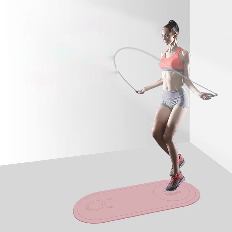 40 # silent jump rope yoga esteira 6mm esteiras de alta densidade aeróbica saltando almofada de buffer não-deslizamento esportes fitness almofada piso yoga esteira