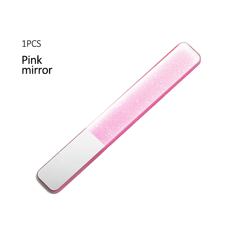Limes à ongles en verre Nano, ponçage Transparent, polissage, meulage, tampon à ongles, lime Durable, outil de manucure, 1/5 pièces: A2