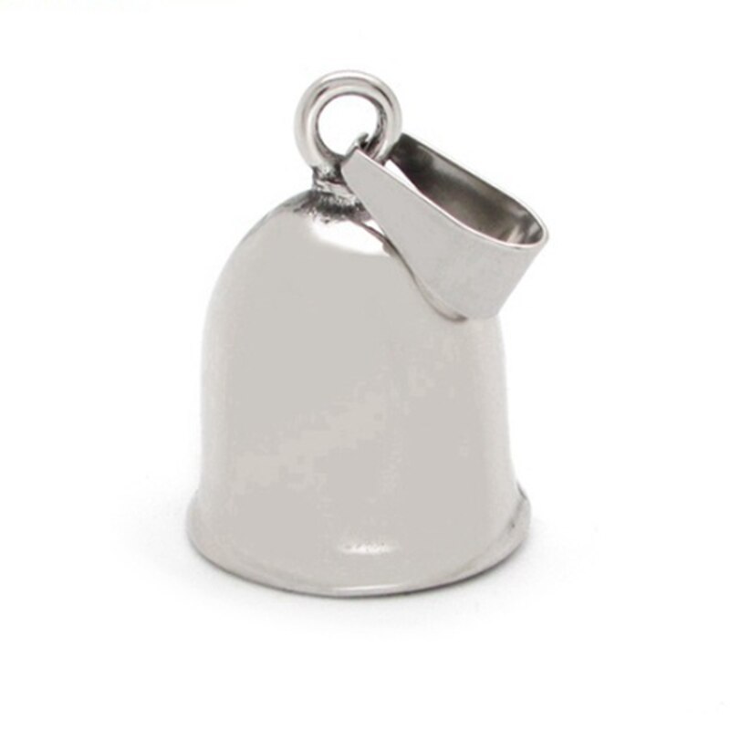 Mannen Roestvrij Polijsten Kleine En Prachtige Jingle Bell Cool Motorcycle Biker Hanger Ketting