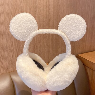 Foldable Kawaii Winter Cold Protection Earmuffs Ladies Cute Christmas Headband Earmuffs Thick Warm Plush Earmuffs Snow Keep Warm: style 01