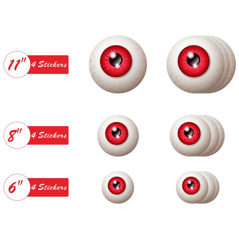 3D Ghost House Stairs Floor Eye Decals Removable Scary Wall Stickers Art Mural Halloween Decorations: 9FF1001313-3