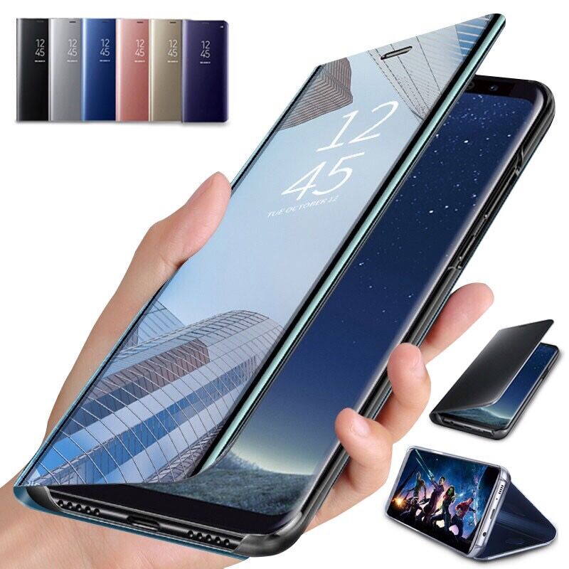 Mirror Smart Case For Xiaomi Mi Max 3 CC9E Case Clear View PU Leather Kickstand Flip Cover For Xiaomi Mi A3 LITE CC9 Max 3 Case