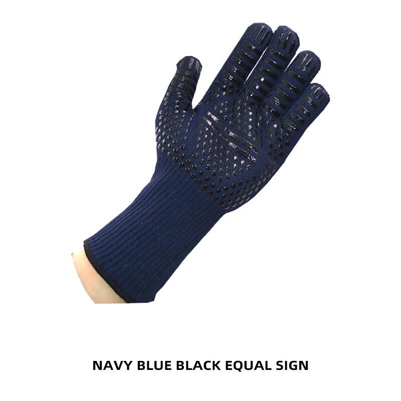 Gants multifonctions pour four à micro-ondes, maniques à poignée pour barbecue, résistant à la chaleur, ignifuge, pour la cuisson, outil de cuisine: 1pc  blue equal sign