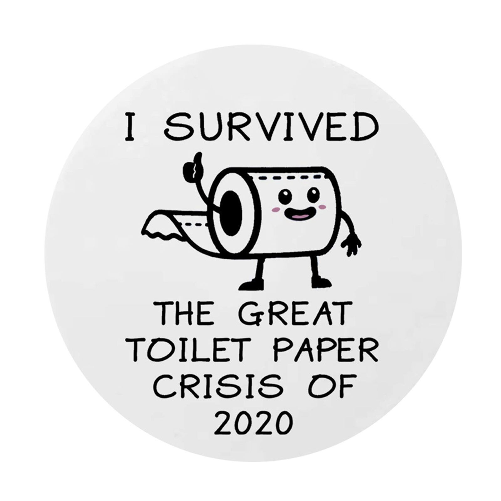 Paper Christmas DIY Deco Stickers Round Santa Claus Wear Mask Message " " 21cm Dia.: 51