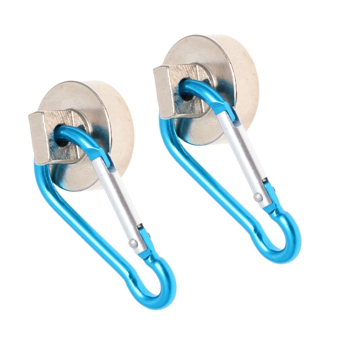 2 sztuk haczyki magnetyczne trwałe zagęścić 22kg ciężki obowiązek magnes karabińczyk magnes wieszak hak robić zawieszania robić garażu wspinaczka A50