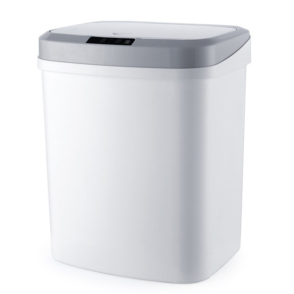 Slaapkamer kantoor keuken oplaadbare plastic slimme sensor prullenbak vuilniszakhouder blikjes dempen automatische huishoudelijke papiermand: 2