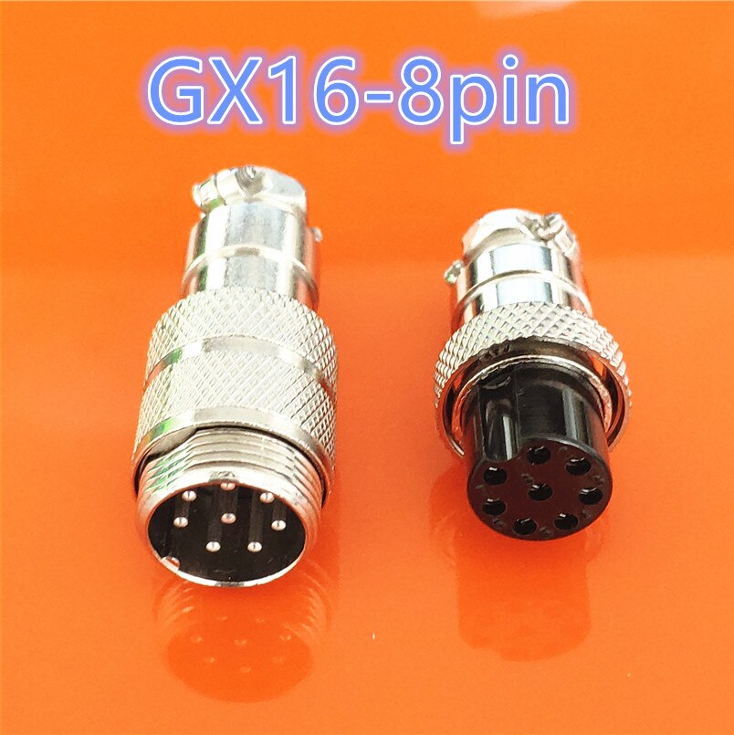 1set GX16 Butting Docking Male & Female 16mm Circular Aviation Socket Plug 2/3/4/5/6/7/8/9/10 Pin Wire Panel Connectors: GX16 8pin
