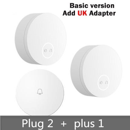 Xiaomi Linptech Wireless Doorbell Self-Generating Smart Door Bell Transmitter Memory Function Wifi Version Connect Mijia APP: Basic 2R add UK Ada