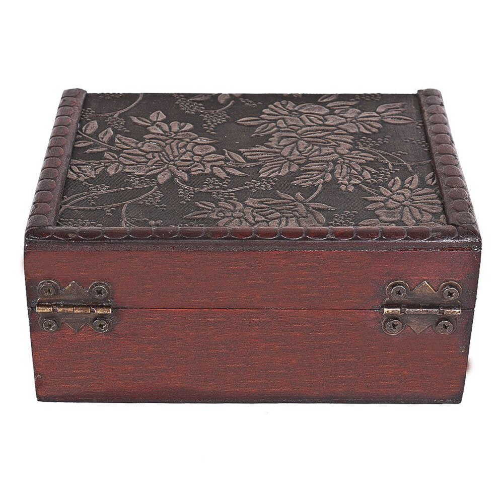 1Pc Antique Treasure Chest Storage Box Cards Collection Boxes Makeup Organizer Box Jewelry Treasure Chest Case Ornaments