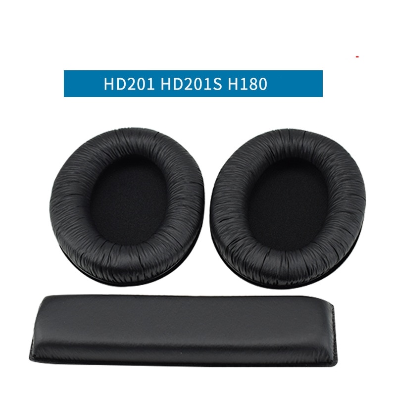 Accesorios para auriculares Sennheiser HD201 HD201S HD180 HD206, orejeras, diadema, cubierta protectora, almohadilla de esponja para los oídos