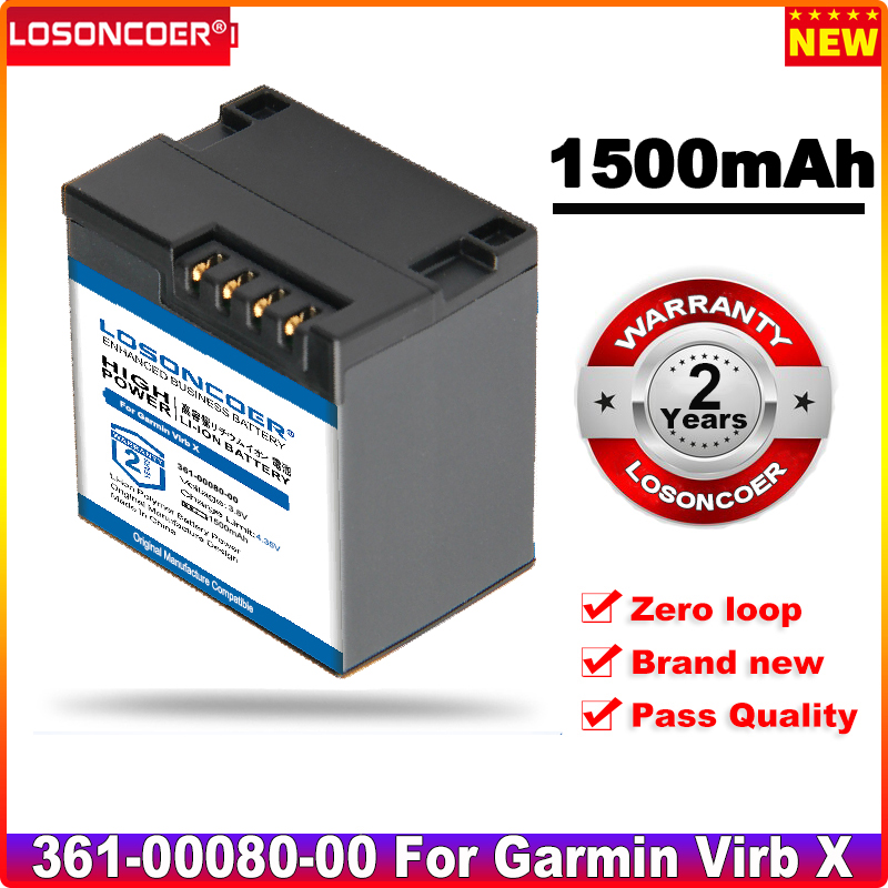 Losoncoer 0 -zyklen 100% 1500 361-00080-00- mah-ersatzakku für garmin virb x compact virb xe action-kamera