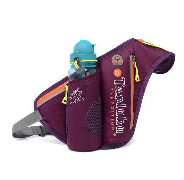 Running Marathon Heuptas TANLUHU 371 Nylon Sporttas Waterkoker Zak Outdoor Klimmen Wandelen Bag: paarse kleur