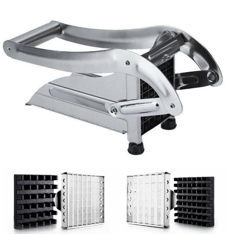 Edelstahl Französisch Frites Schneider Kartoffel Chips Streifen Schneiden Maschine Maker Slicer Chopper Dicer Home Küche Esszimmer Gadgets: Default Title