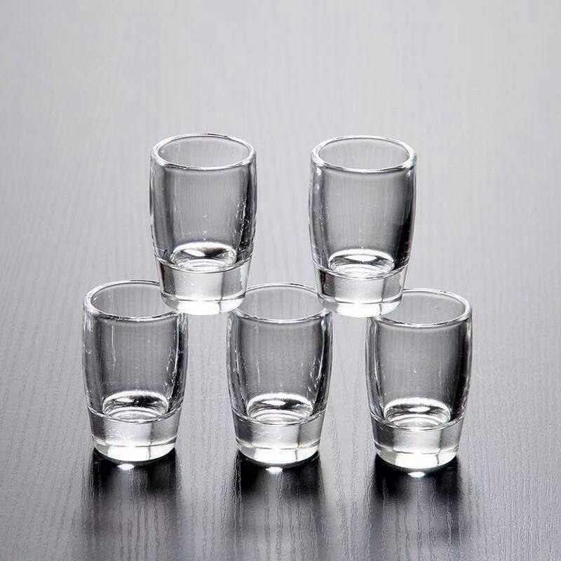 6PCS/High Grade Glass Shot Glass Spirits A Drink A Home Bar One or Two Glasses: Default Title