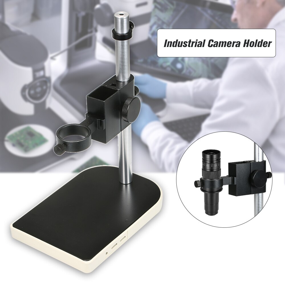 KKMOON CCD Industriële Camera Houder 41mm Adjsutable Industrie Lab Microscoop Lens Tafel Stand Dual Ring Vaste Houder