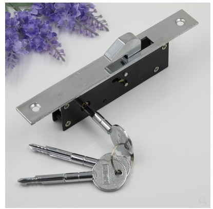 Beste Schuifdeur Aluminium Raam Sloten Anti-Diefstal Veiligheid Hout Gate Floor Lock Met Cross Keys Voor Meubels hardware