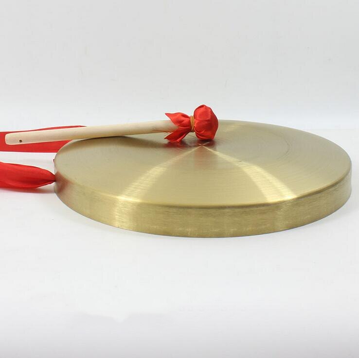 Diameter 15/22/32 cm Chinese Copper Gong Hand Gong Opera Percussion Instruments with wooden Beater: Diameter 15 cm