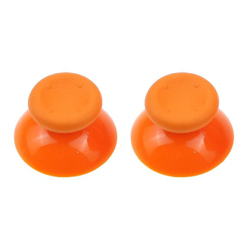 JCD 2 peças 3D analógico polegar vara cogumelo joystick tampa capa para controlador Xbox 360: Laranja
