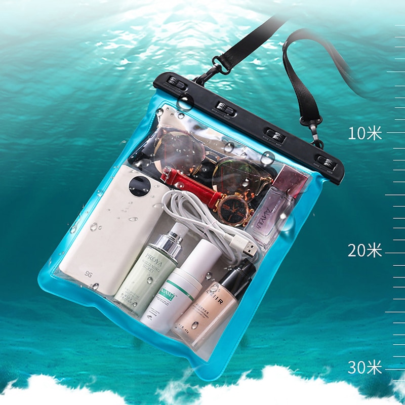 Bolsa de natación grande para teléfono móvil, funda impermeable para nadar, bucear, usar en la playa, iPhone 10, Huawei P40
