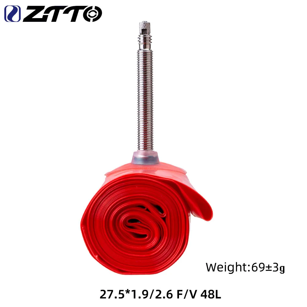 Ztto ultralett tpu sykkelslange 26/27.5/29 tommers sykkelslange fransk ventil lengde  fv 48mm 60mm 80mm 700c landeveissykkeldekk: Militærgrønn