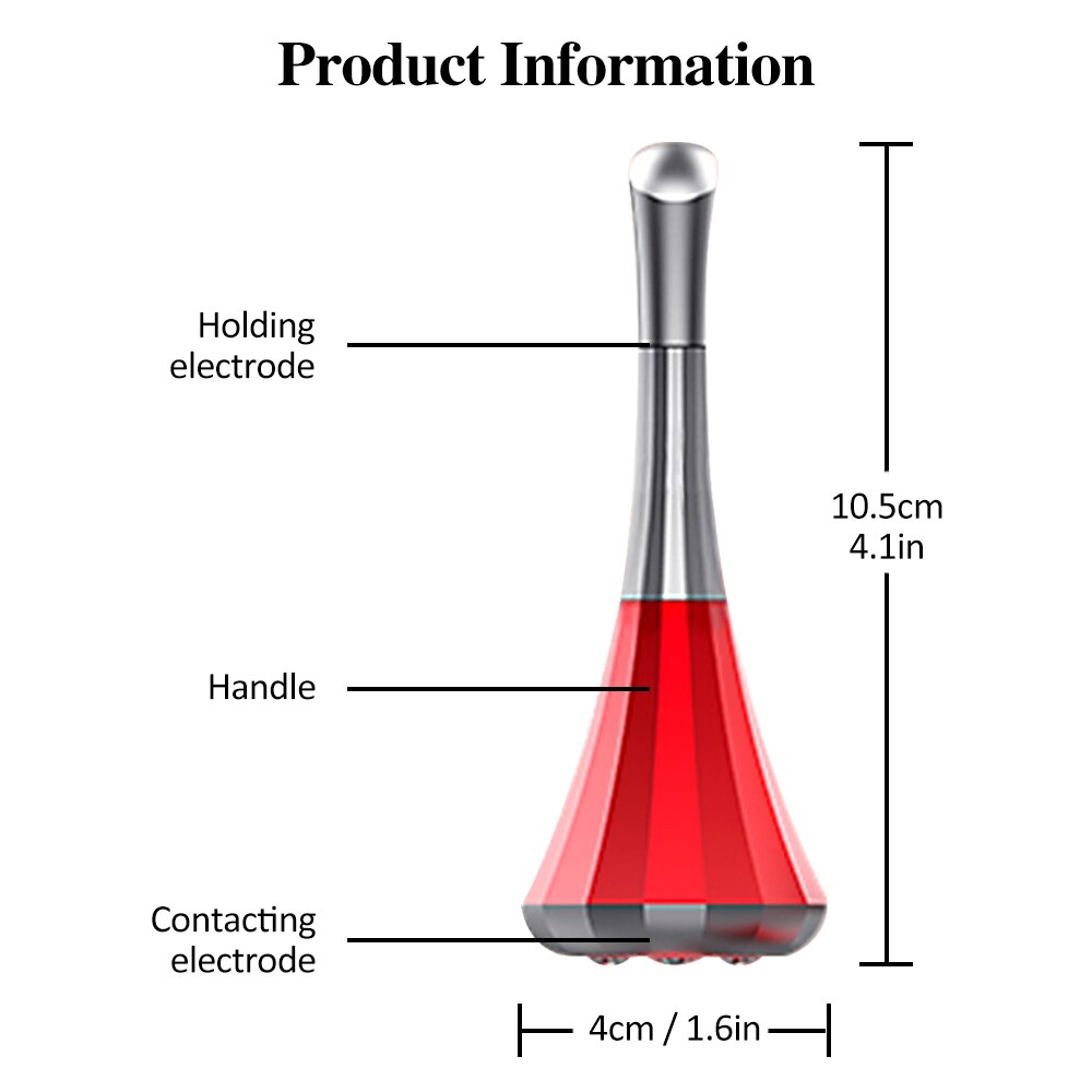 Microcurrent Gezicht Roller Massager Huidverstrakking Gezicht Lifting Gezicht Essentie Huidverjonging Rimpel Verwijderen Machine