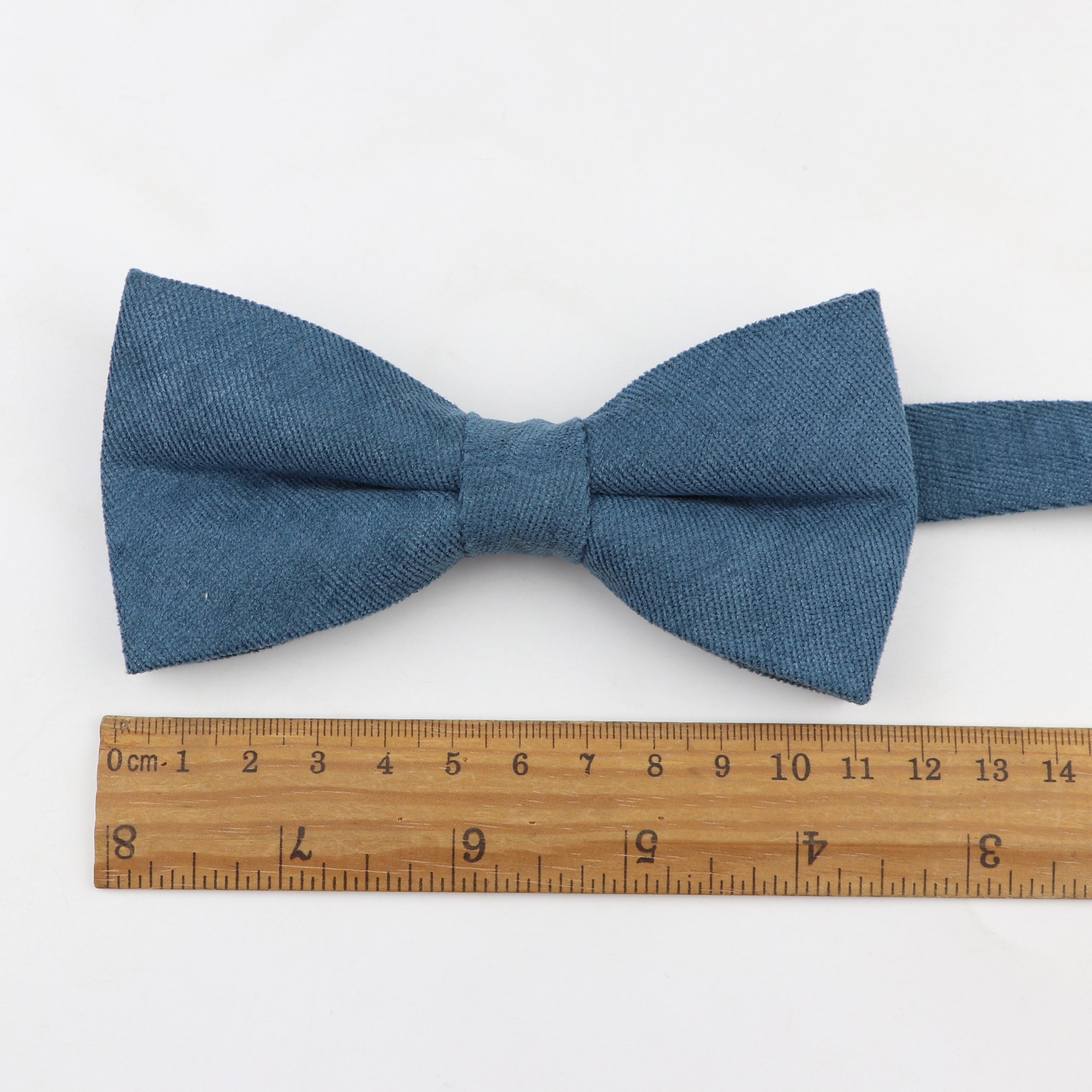 Nœud papillon en microdaim doux pour homme, couleur unie, Flexible, lisse, mat, motif décoratif, en coton