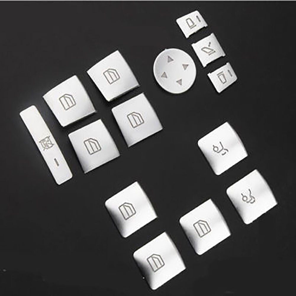 14PCS Door Armrest Window Switch Button Trim For Tesla Model X / S 12-20