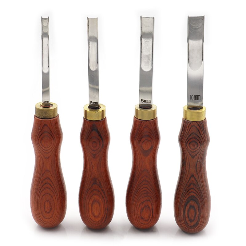 DIY Leather craft Edge French Style Edge Beveler Leather Skiving Thinning Trimming Tool Thinning knife 6mm-10mm
