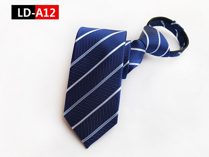 Scst merk rits stropdassen voor heren stropdas klassieke gestreepte print heren stropdas blauwe zakelijke feest stropdas gravate  a108