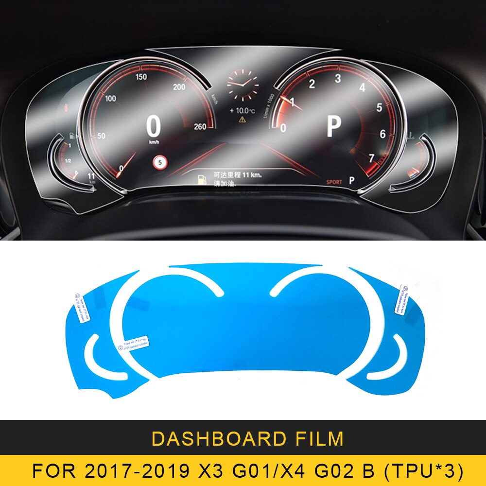 For BMW X3 G01 X4 G02 Auto Car Dashboard Film Monitor Screen Protector Protective Tempered Glass Film Sticker: For X3 G01  X4 G02 B