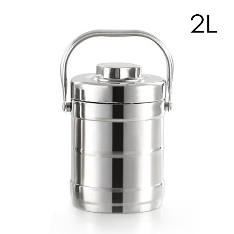 1.6/2.0L gezonde Materiaal Vacuüm Geïsoleerde thermosfles Lunchbox Roestvrij Staal Thermische Voedsel Jar Vacuüm Thermos Geïsoleerde LunchBox