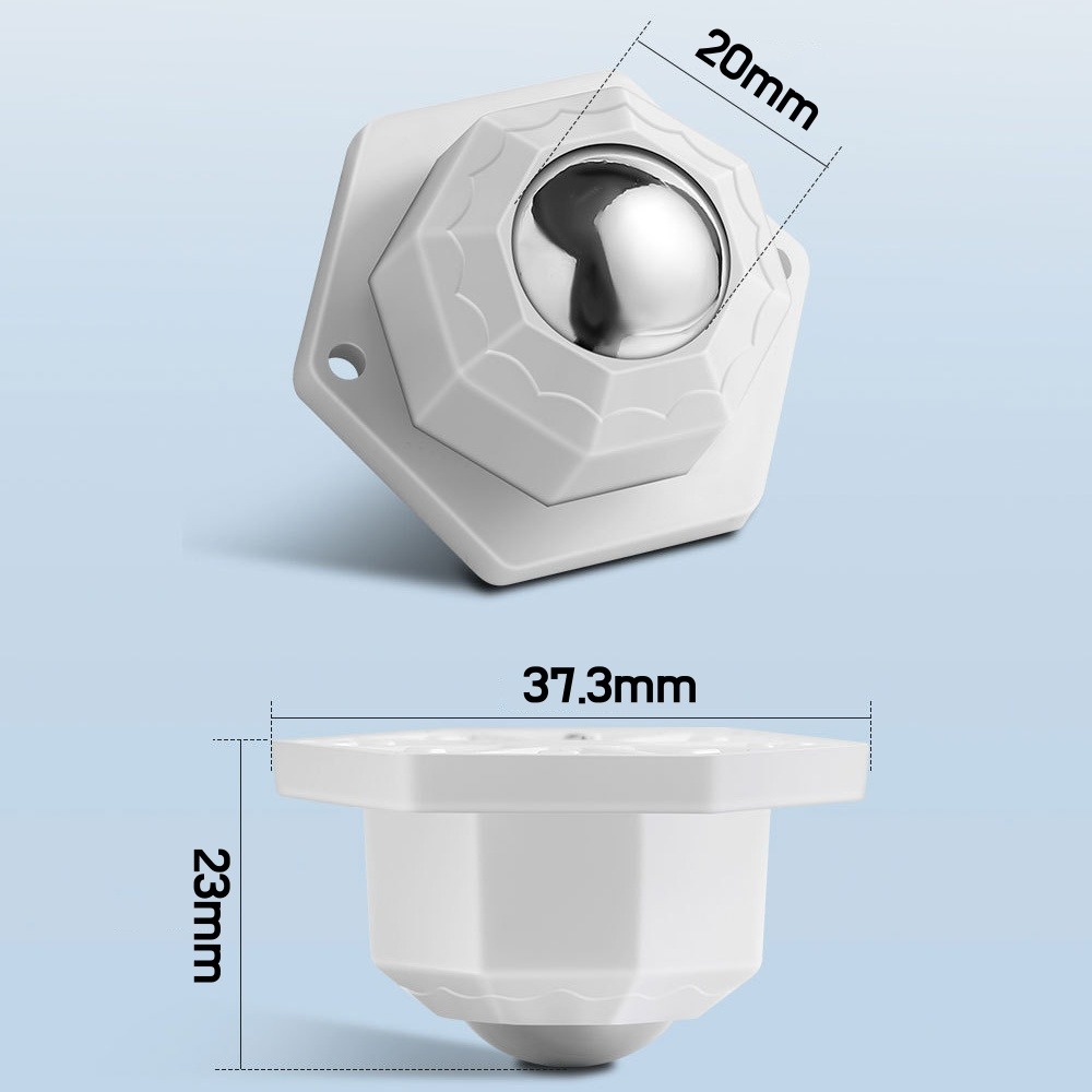 4PCS Furniture Casters Wheels Self Adhesive Universal 360 ° Rotating Casters Stainless Steel 200KG Heavy Duty Universal Wheel