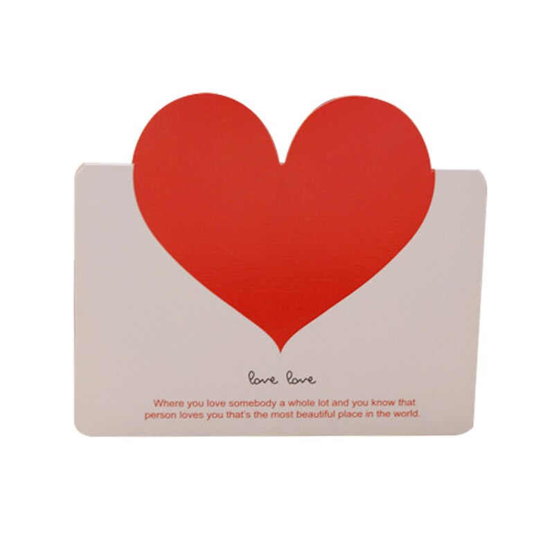 Love Heart Card Birthday Valentine's Day Greeting Heart Message Card Wedding Guest Cards: card4