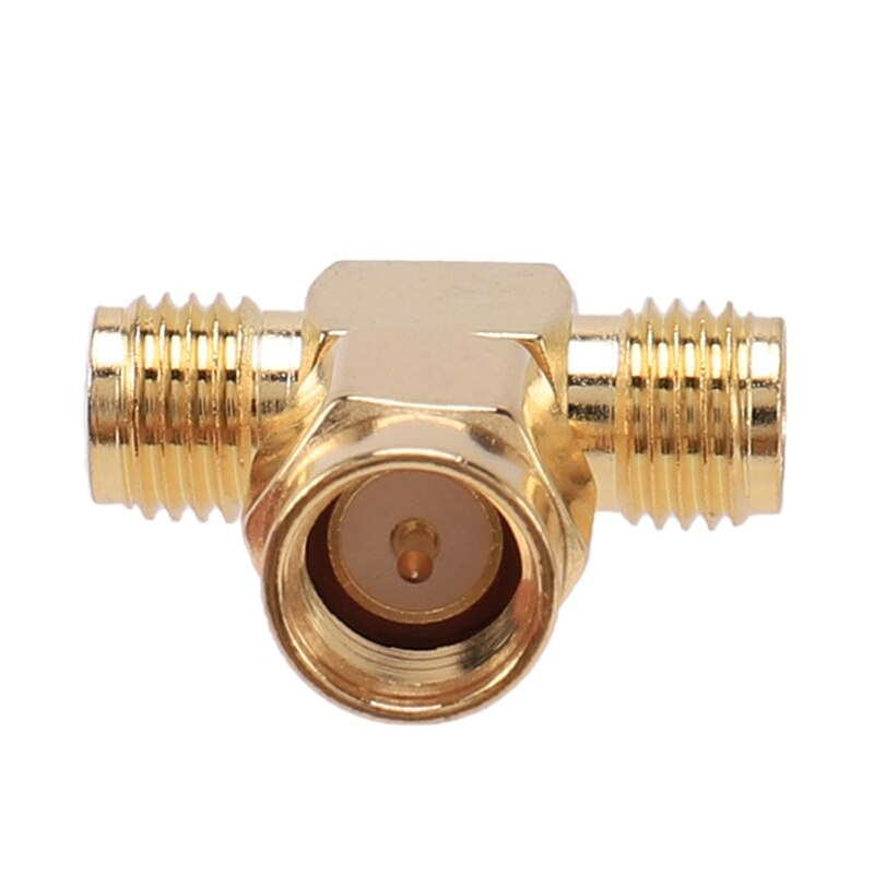 3X SMA Male to Two SMA Female Triple T RF Adapter Connector 3 Way Splitter
