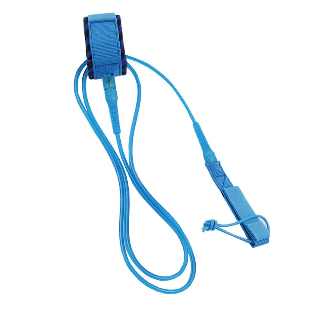 Premium Surf Leash, Maximum Strength, Lightweight, Kink-free, Perfect for All Types of Surfboards: Sky Blue 8 ft